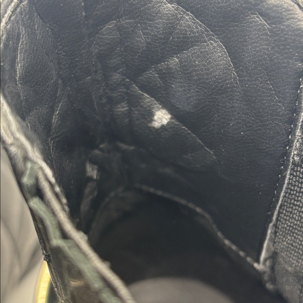 Karl Lagerfeld Paris Black Marisol Boots SZ 9.5 Leather Upper quilted 80s Vibe - Picture 8 of 12